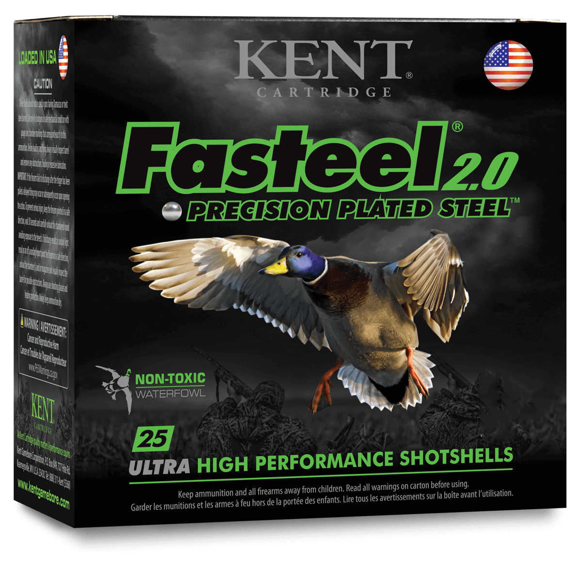 Kent Fasteel 2.0 20 Gauge 3&quot; 7/8oz #3 (25 Rounds)
