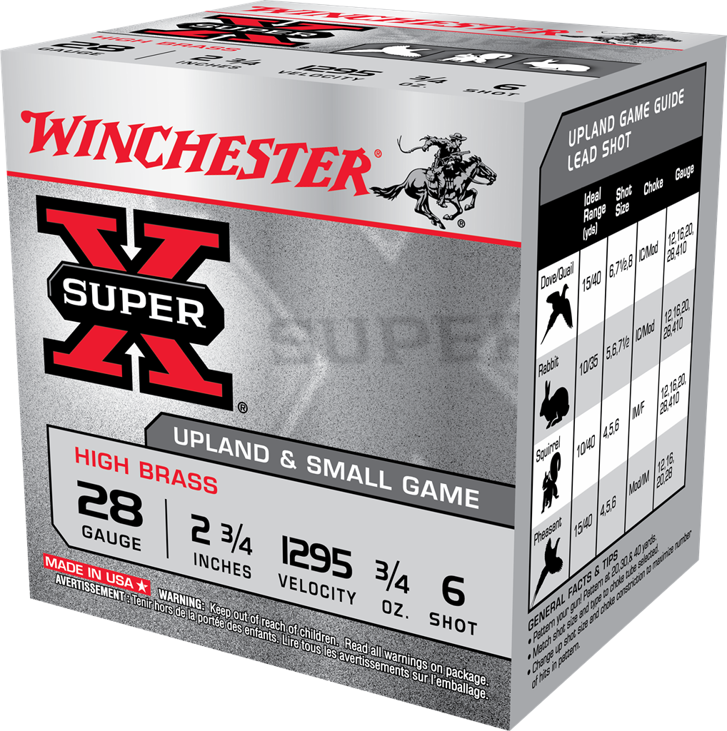 Winchester Super X 28 Gauge 2 3/4" 3/4 oz #6 (25 Rounds)