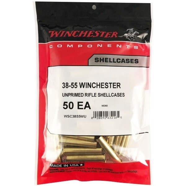 Winchester Unprimed Brass 38-55 Winchester 50 Count