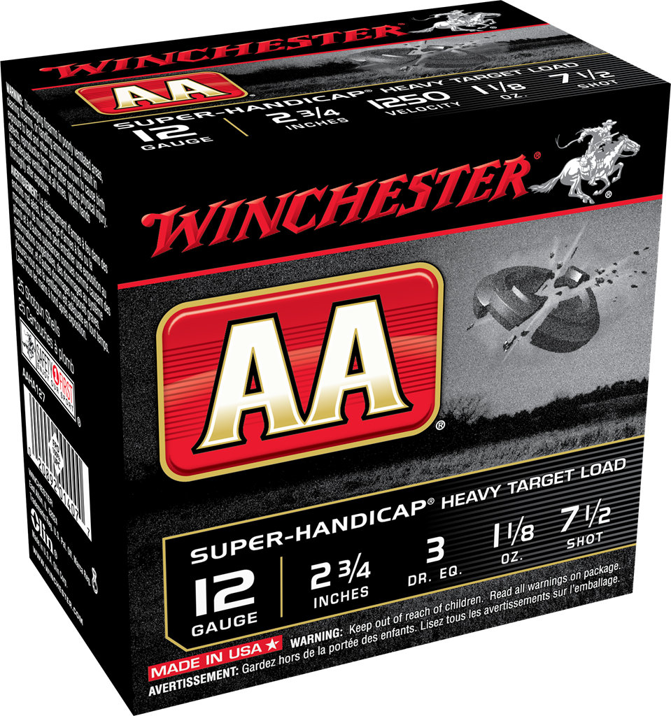 Winchester AA Super-Handicap 12 Gauge 2 3/4&quot; #7.5 Heavy Target Load (25 Rounds)