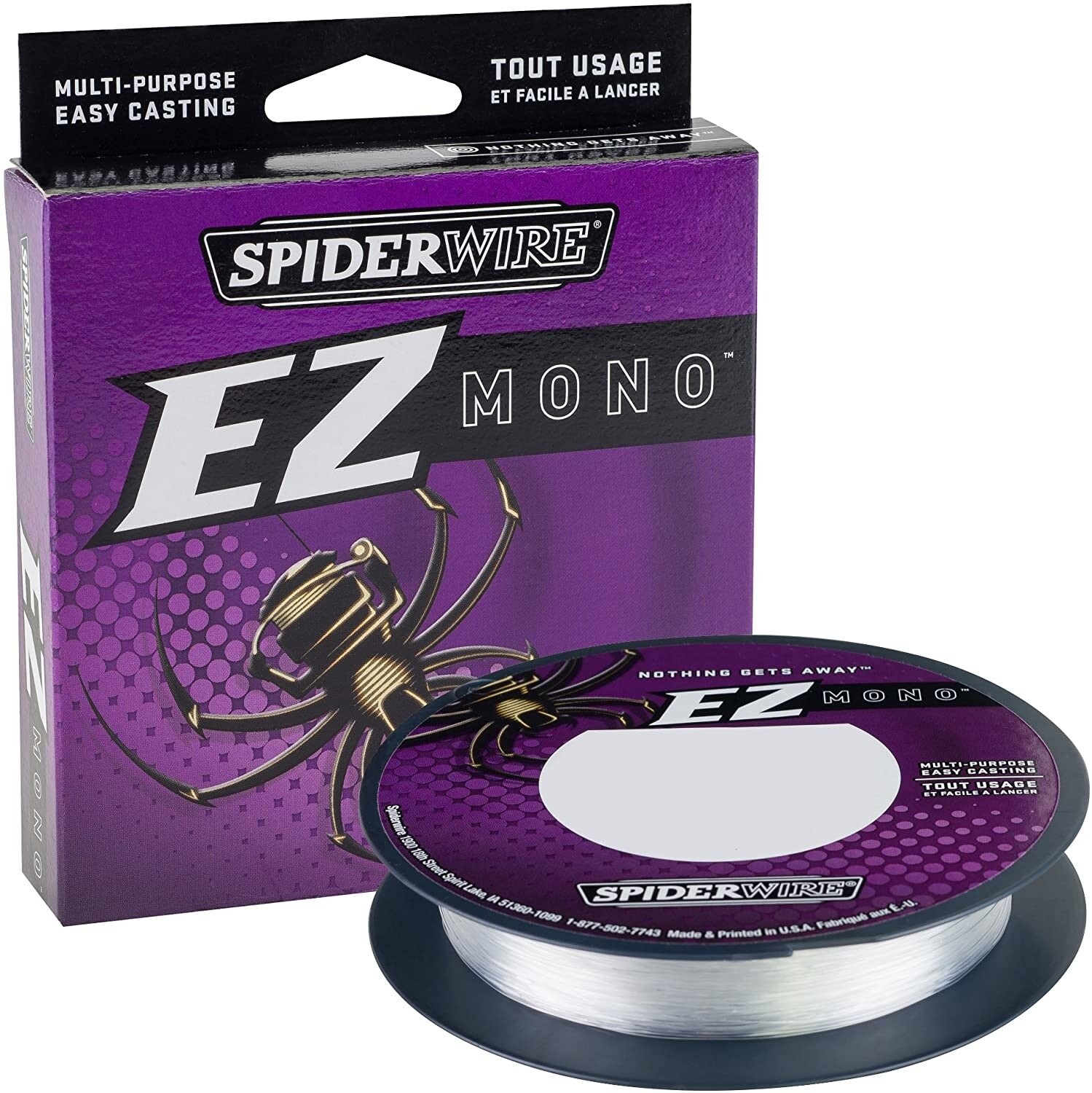 EZ Mono Fluorescent Clear/Blue – 8lbs/220Yards – Store – Triggers