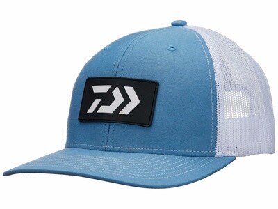 Daiwa D-Vec Light Blue Trucker Hat w/ Rubber Logo