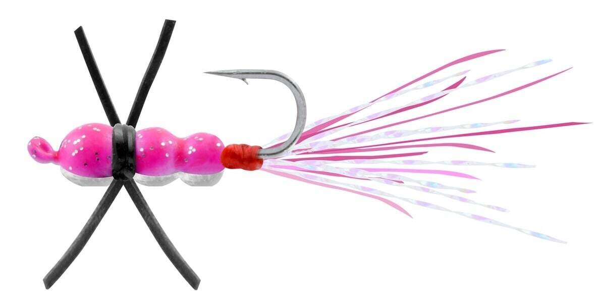 Celsius Tungsten Lil Leggy Jig, Color: Pink Glitter, Size: 1/26 oz