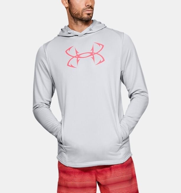 Under Armour Tech Terry Fish Hook Hoodie, Color: Halo Gray, Size: XL
