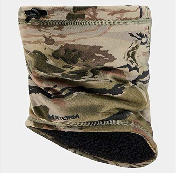 Under Armour Camo Fleece Gaiter, Color: UA Barren Camo/Black, Size: OSFA