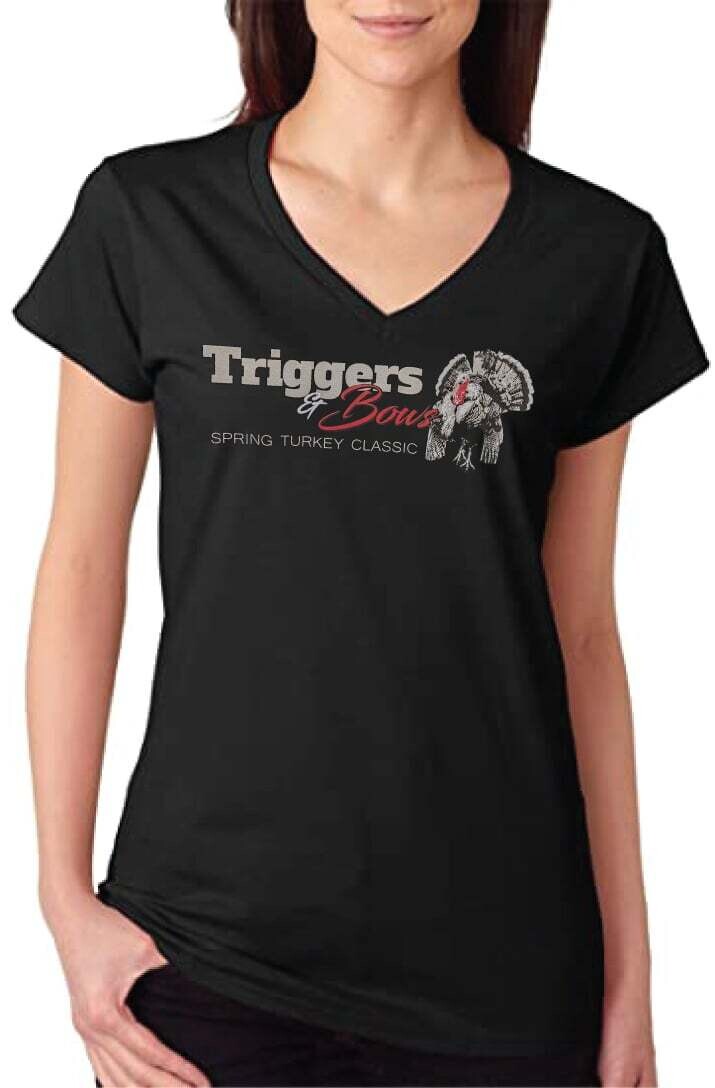 Triggers and Bows Spring Turkey Classic Ladies T-Shirt , Size: S