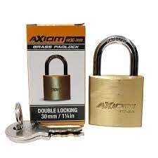 Axiom BX30 Keyed Brass Padlock Double Locking 30mm/1 1/4"