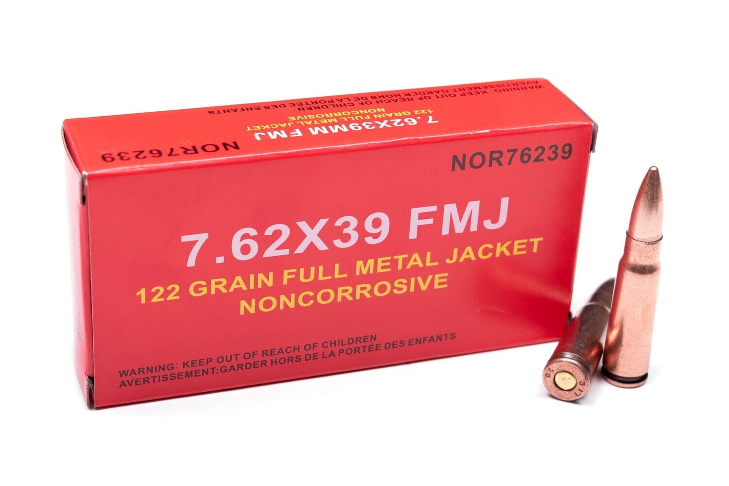 Norinco 7.62x39 122 Grain FMJ Non-Corrosive (20 Rounds)