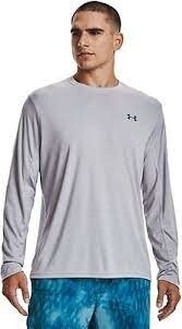 Under Armour Drift Tide Knit Long Sleeve T-Shirt, Color: Gray, Size: M