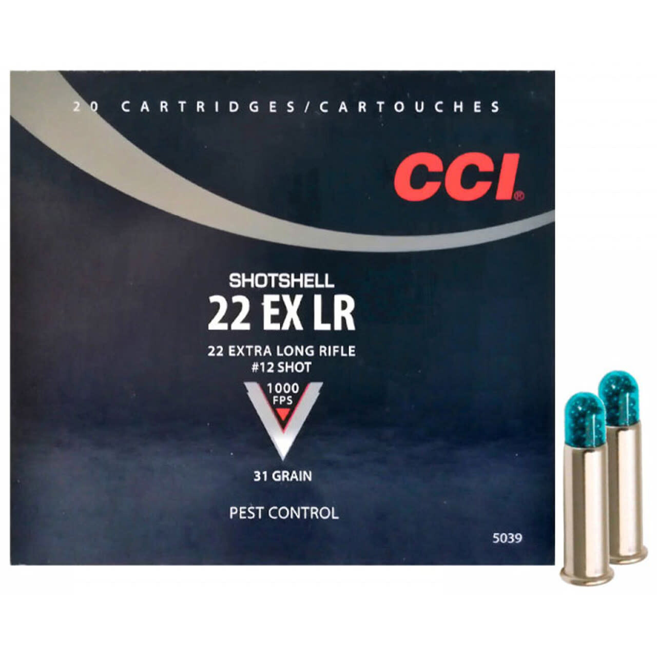 CCI 22 LR 12 Shot 31 Grain Extra Long Rifle