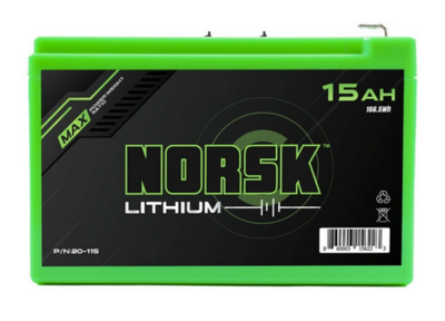 Norsk Lithium Ion Battery 15ah