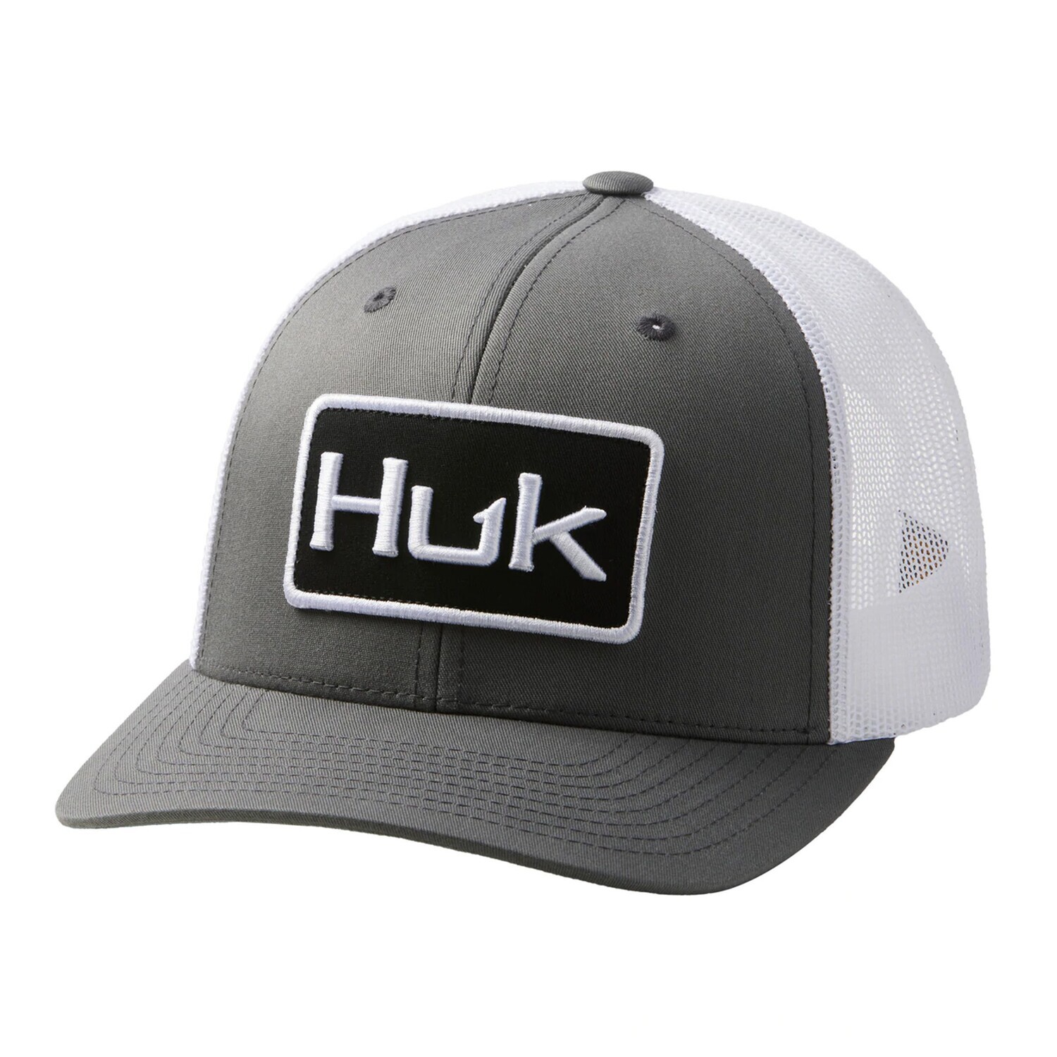 Huk Solid Trucker Mesh Back Cap, Color: Volcanic Ash, Size: OSFA