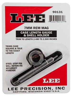 Lee 7mm Rem Mag Case Length Gauge & Shell Holder