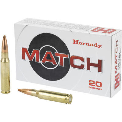 Hornady Match 308 Win 168 Grain (20 Rounds)