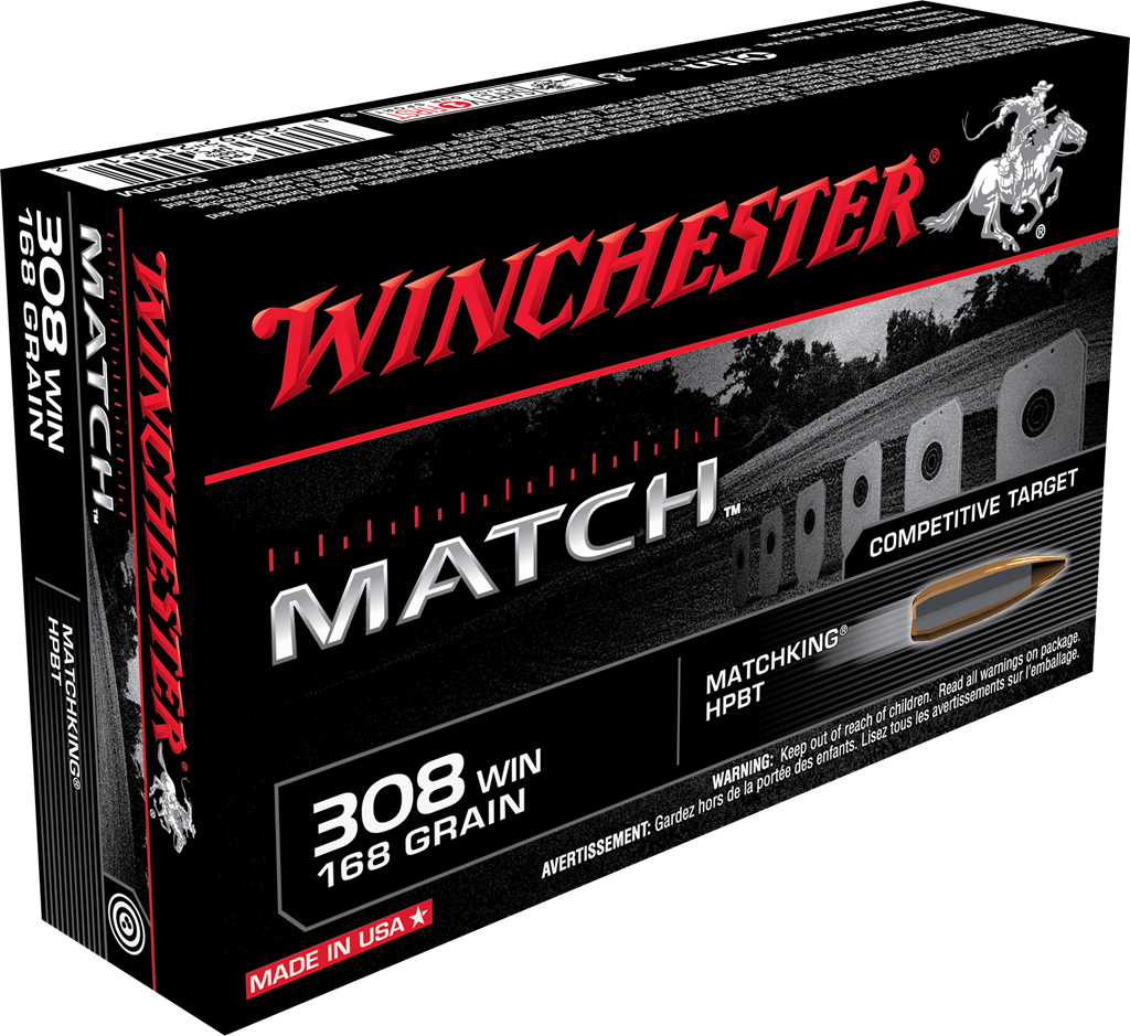 Winchester 308 Win 168 Grain Match  HPBT (20 Rounds)