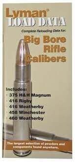 Lyman Load Data Complete Reloading Data Big Bore Rifle Calibers