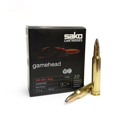 Sako Gamehead 300 Win Mag Soft Point 180 Grain (10 Cartridges)
