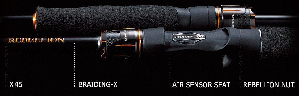 Daiwa Rebellion Series Rod 7' Medium Light Fast Spinning One Piece