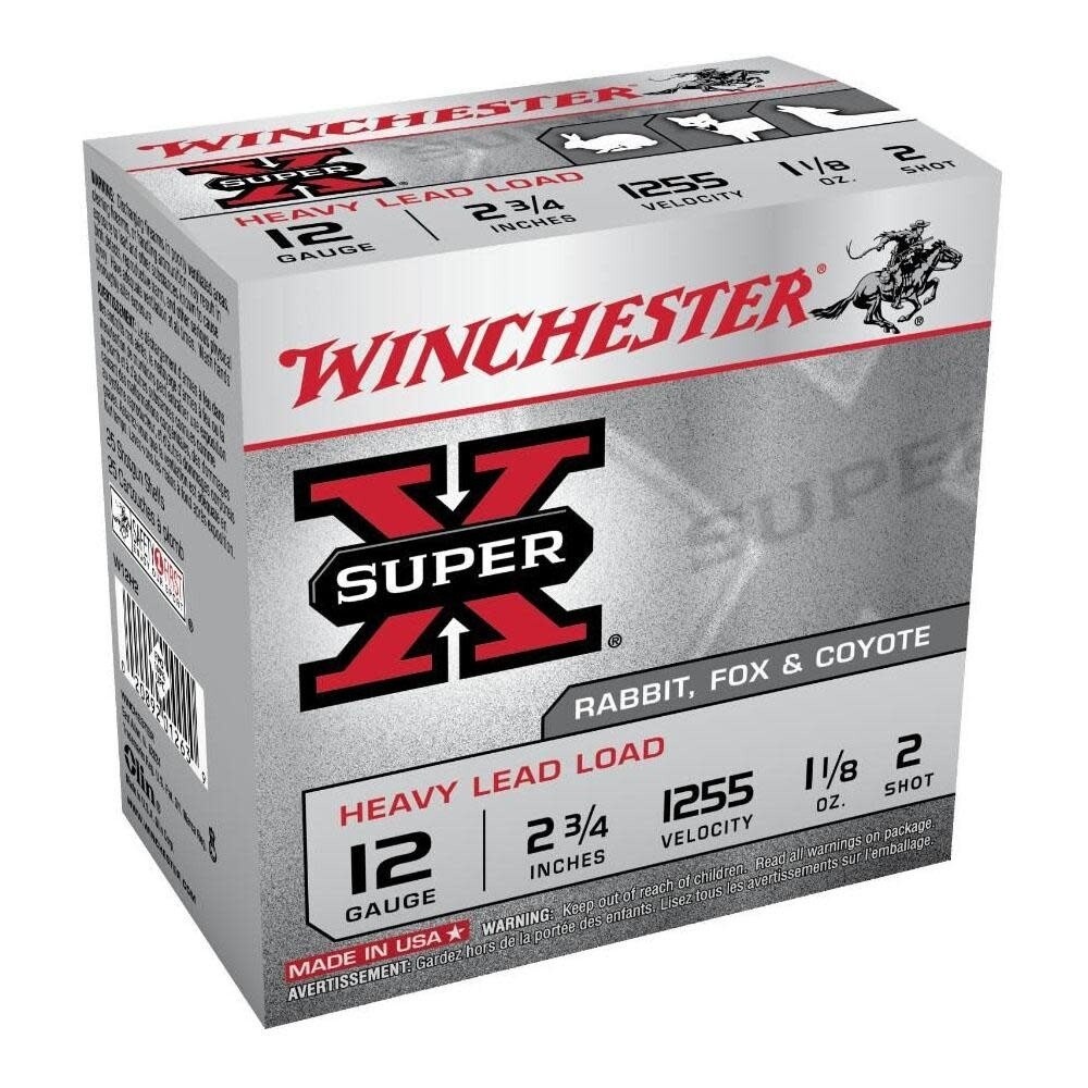 Winchester Super X 12 Gauge 2 3/4"1 1/8oz #2 (25 Rounds)