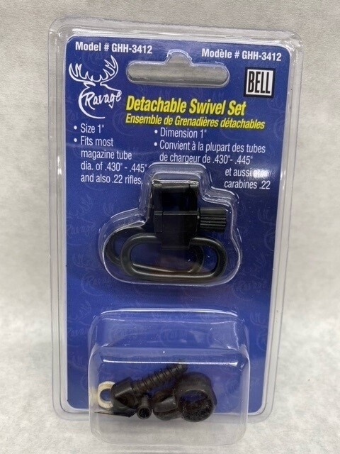 Ravage 1" Rifle Swivel Set  .420-.470" 22 Tube Mag