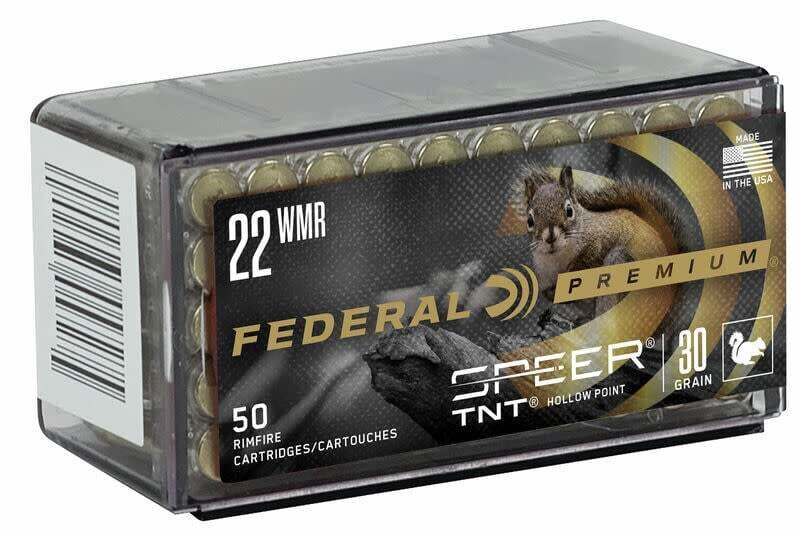 Federal Premium 22 WMR Speer TNT Hollow Point 30 Grain (50 Rounds)