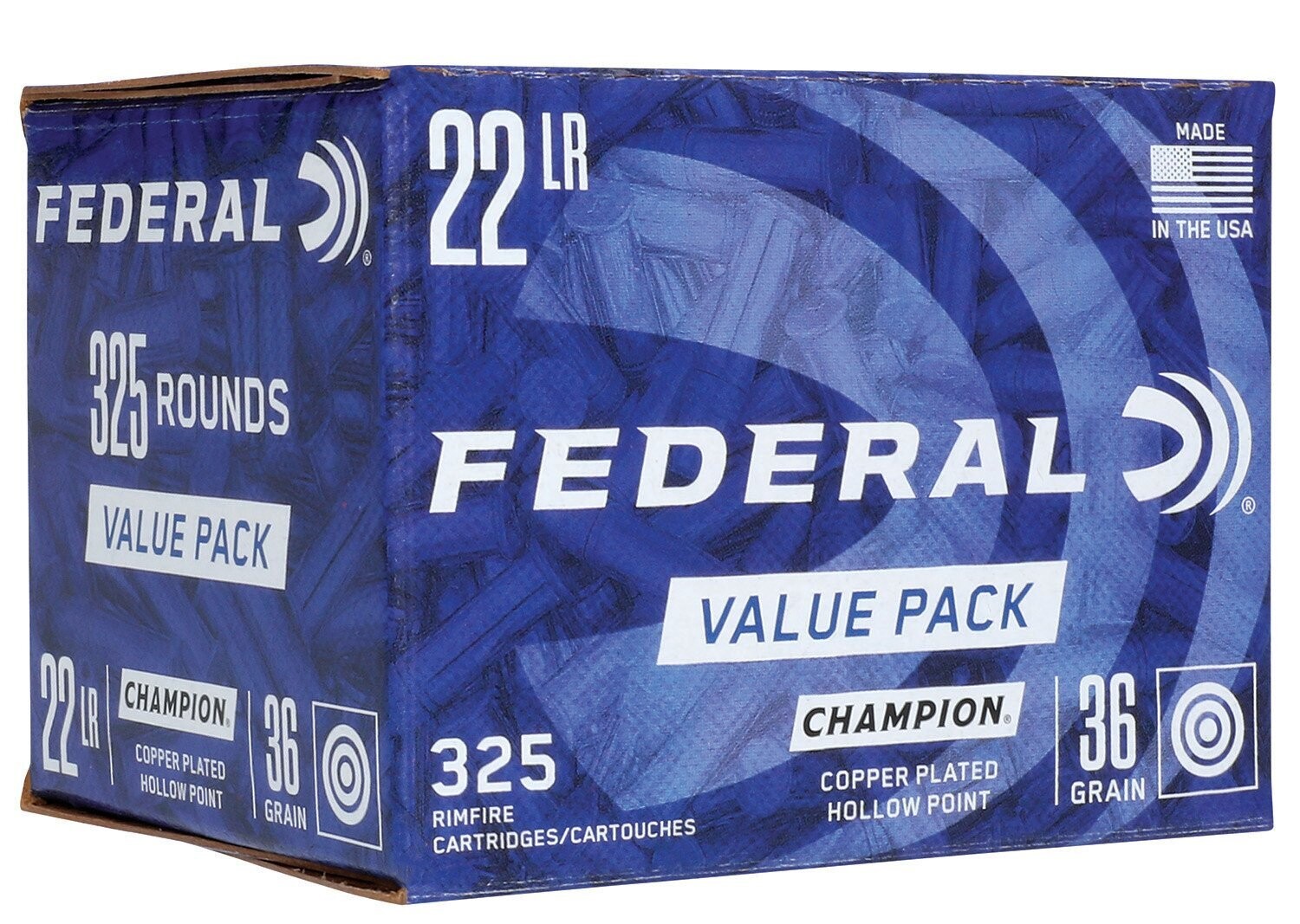 Federal Value Pack Round 22LR 36 Grain (325 Rounds)