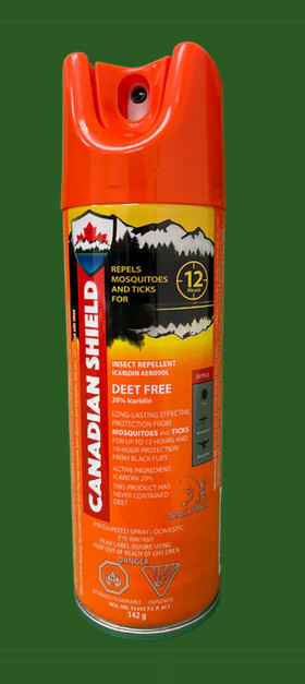 Canadian Shield Insect Repellent Aerosol Deet Free 20% Icaridin 170g