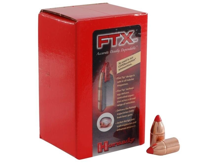 Hornady FTX Bullets 30 Cal 160 Grain