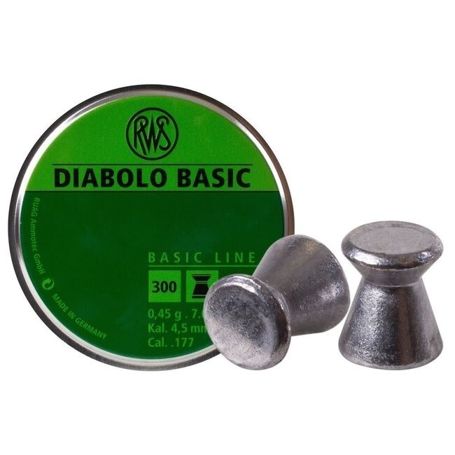 RWS Diabolo Basic .177 Cal Target 7.0 Grain (300 Count)