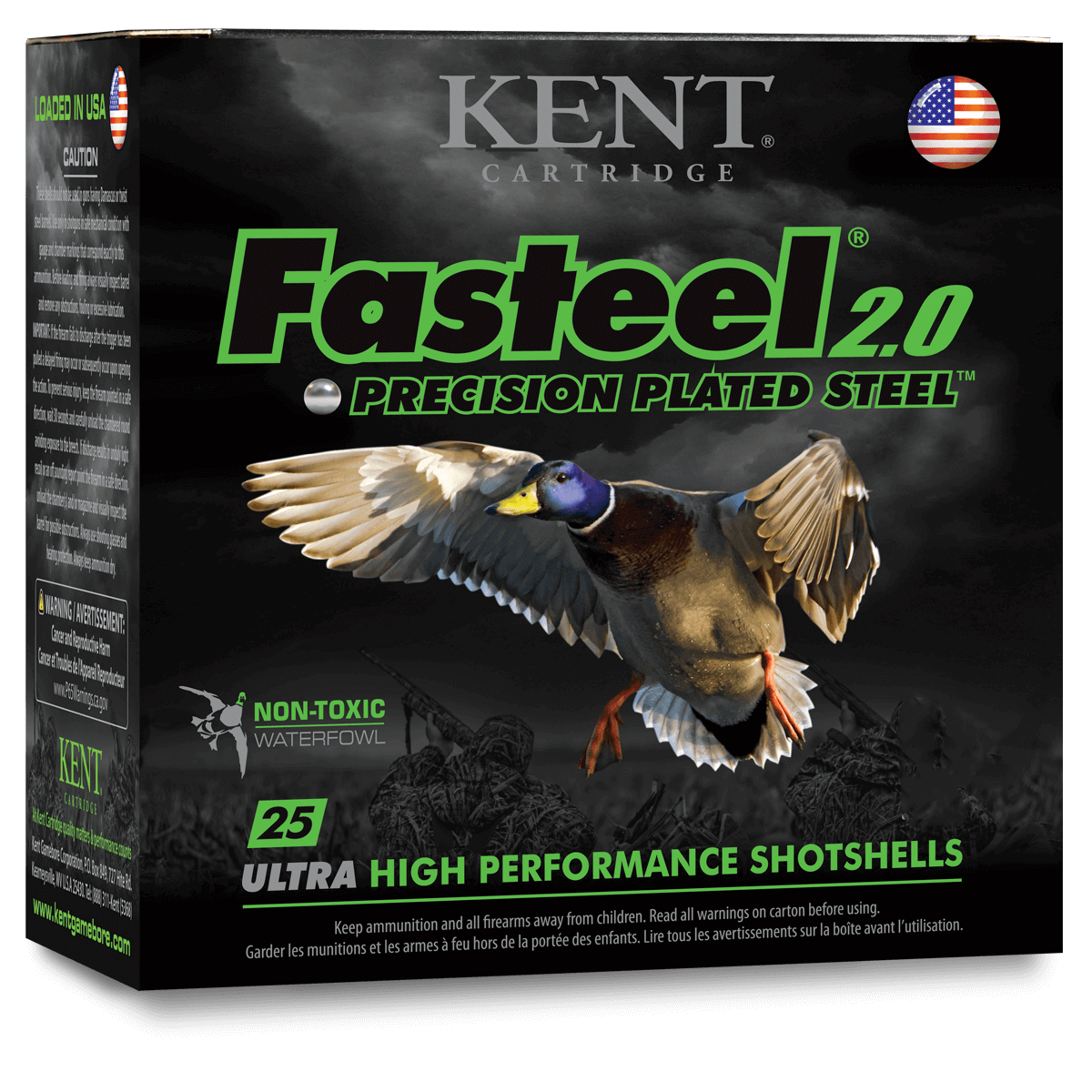 Kent Fasteel 2.0 12 Gauge 3&quot; 1 1/8 oz #2 (25 Rounds)