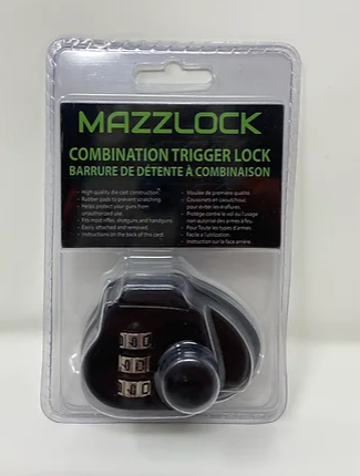 Mazzlock Combination Trigger Lock w/ Flat Back