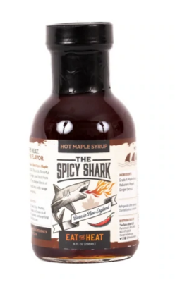 The Spicy Shark Hot Syrup 8 Fl Oz Hot Maple Syrup