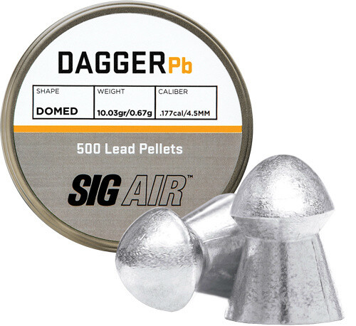 Sig Air Dagger Pb .177 Domed Lead Pellets (500 Count)