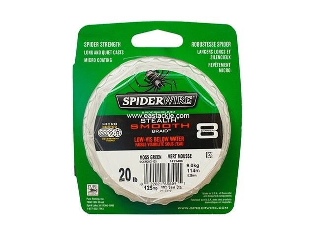 Spiderwire Stealth Smooth Braid 20 lbs 125 Yards Moss Green – Triggers and  Bows