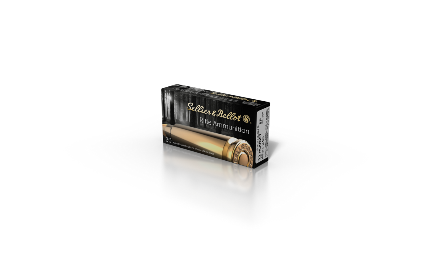 Gr 45 Sellier & Bellot 22 Hornet 45 Grain FMJ (20 Rounds) - Store - Triggers ...