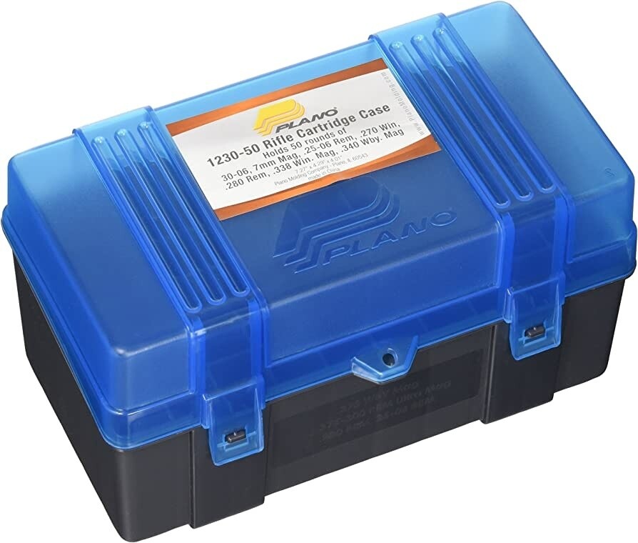 Plano Rifle Cartridge Case (30-06, 7mm Rem Mag, 338 Win, 340 Wby Mag.) Holds 50
