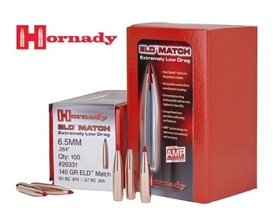 Hornady ELD Match 6.5mm 120 Grain ELD Match .264 (100 Count)