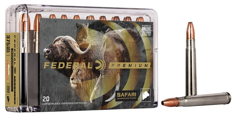 Federal Premium Safari 375 H&amp;H Mag 300 Grain (20 Rounds)