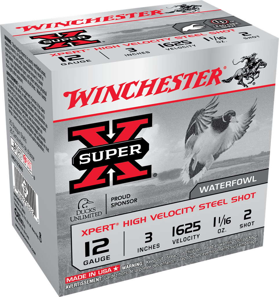 Winchester Xpert Waterfowl 12 Gauge 3&quot; #2 High Velocity Steel (25 Rounds)