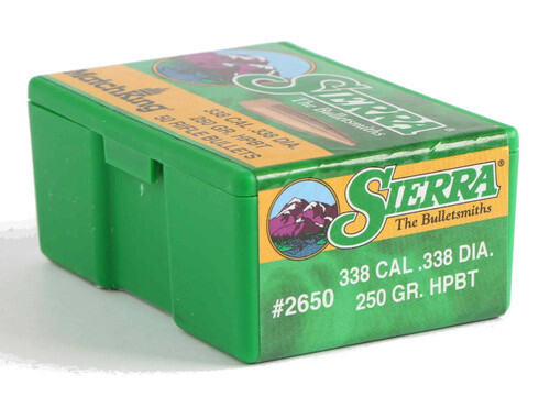 Sierra Matchking 338 Cal .338 Dia 250 Grain HPBT (50 Count)