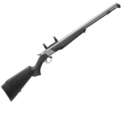 CVA Wolf V2 50 Cal Muzzleloader 24" Stainless Steel Black Synthetic & Scope Mount