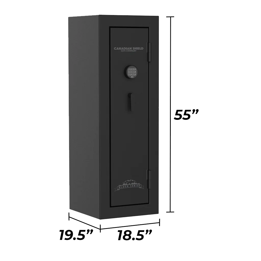 Canadian Shield Black Series 20 +4 Gun Safe 55&quot;H x 18.5&quot;W x 19.5&quot;D