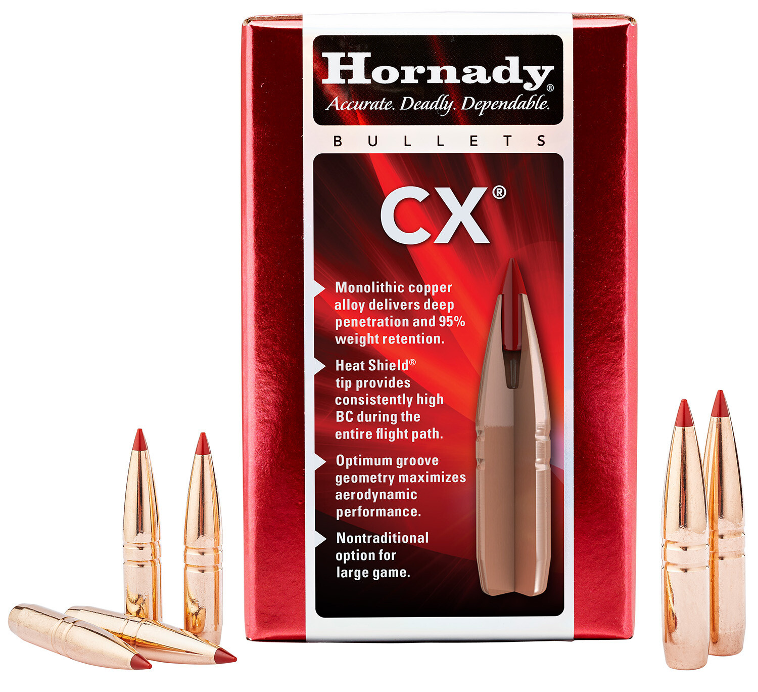 Hornady CX 270 Cal 130 Grain .277&quot; (50 Rounds)