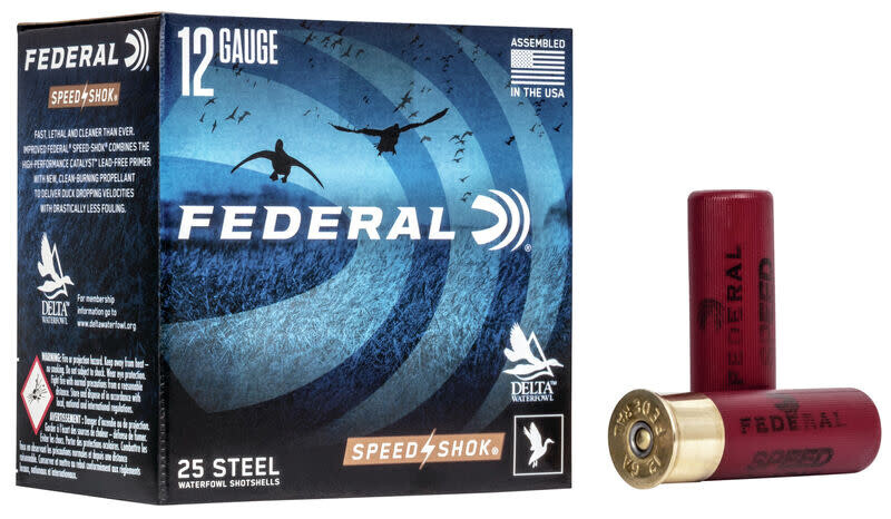 Federal Speed Shok 12 Gauge 3&quot; 1 1/4 oz BB Steel (25 Round)