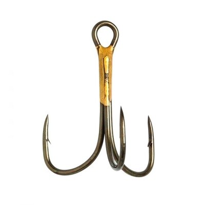 Eagle Claw 2oz Treble Hook Triple 2x Lure Replacement Size 1 (5-Pack)