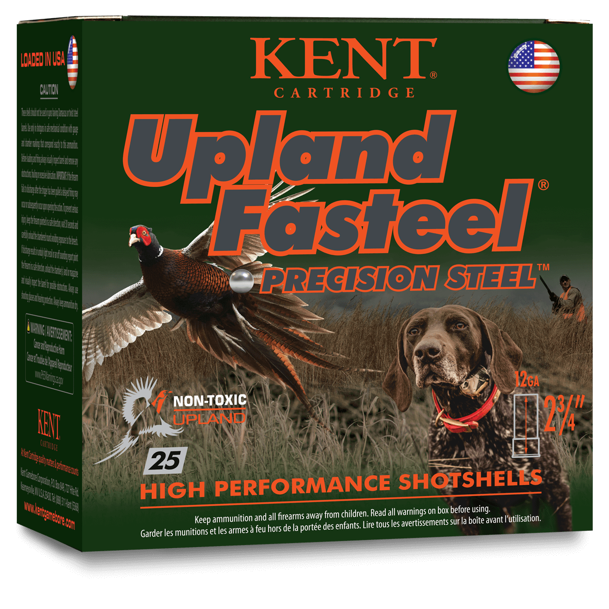 Kent Upland Fasteel 12 Gauge 2 3/4" 1 1/8 oz #6 (25 Rounds)