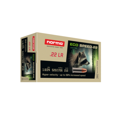 Norma Eco Speed 22 LR 24 Grain 1706 FPS Lead Free (500 Rounds)