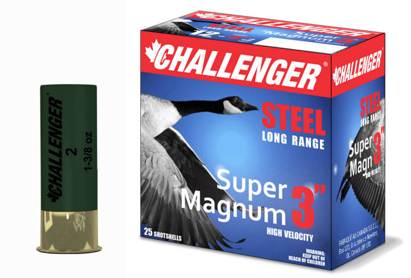Challenger Steel Super Magnum 12 Gauge 3&quot; #BB 1 1/4 OZ 1450 FPS (250 Rounds)
