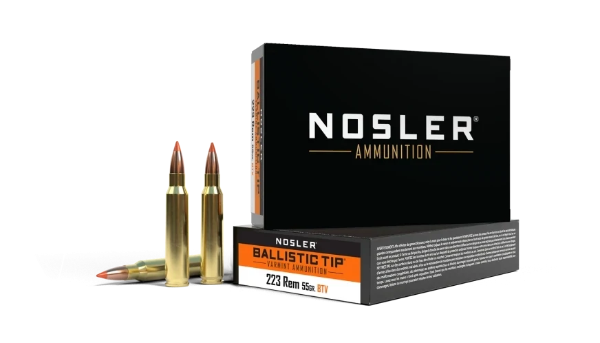 Nosler Ballistic Tip 223 Rem 55 Grain BTV (20 Rounds)