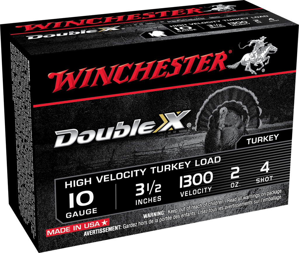 Winchester Double X 10 Gauge 3 1/2" #4 Turkey (10 Rounds)